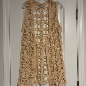 Ya Los Angeles Cream Crochet Top